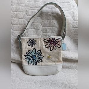 Floral Embroidered Shoulder Bag